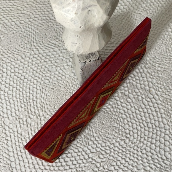 Folk Multicolour patchwork suede clutch NEW! - Picture 6 of 8